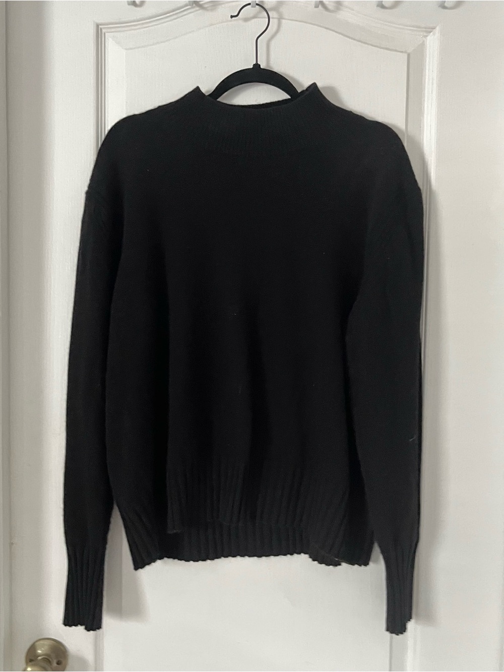 J. Crew Cashmere Black Turtleneck Sweater